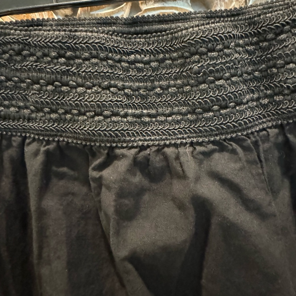 Studio West Apparel Black w/ Cream Embroidery Trim- size S & 24.5”L - Picture 3 of 11